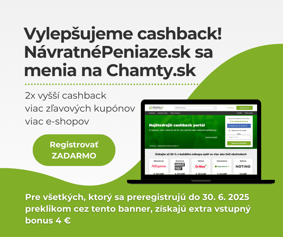 Vylepšujeme cashback